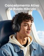 soundcore Q30 da Anker, Fone de Ouvido Bluetooth Sem Fio, ANC Híbrido Ativo, Headphone, Som de Alta Resolução, EQ Personalizável via App, 80h de Bateria, Conexão Multiponto, Ajuste Confortável, Preto - Imagem 3