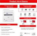 Canon Impressora a laser imageCLASS MF284dw sem fio preto e branco – tudo em um para uso doméstico, impressão/cópia/digitalização, impressão frente e verso, 35 PPM, alimentador automático de - Imagem 3