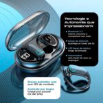Fone de Ouvido Bluetooth TWS Esportivo Sem Fio com Gancho – Compatível com iPhone, Samsung, Xiaomi, Motorola, Lenovo e Celulares Android/iOS – Ideal para Academia e Caminhada - Imagem 4