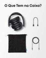 soundcore Q30 da Anker, Fone de Ouvido Bluetooth Sem Fio, ANC Híbrido Ativo, Headphone, Som de Alta Resolução, EQ Personalizável via App, 80h de Bateria, Conexão Multiponto, Ajuste Confortável, Preto - Imagem 6