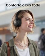 soundcore Q30 da Anker, Fone de Ouvido Bluetooth Sem Fio, ANC Híbrido Ativo, Headphone, Som de Alta Resolução, EQ Personalizável via App, 80h de Bateria, Conexão Multiponto, Ajuste Confortável, Preto - Imagem 5