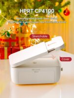 HPRT Impressora fotográfica 10 x 15 cm, 20 folhas e 1 fita, para iPhone, Android, smartphone, impressão de vídeo AR, impressoras fotográficas portáteis CP4100 - Imagem 5
