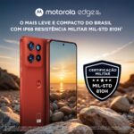 Smartphone Motorola Edge 50 Neo 5G - 256GB 16GB (8GB RAM+8GB Ram Boost) 50MP Sony Camera Moto AI Ultrarresistencia militar - Latte Vegan Leather - Imagem 2