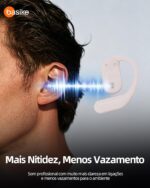 Fone de ouvido Bluetooth, Basike Ba-FON303A OWS Fone sem Fio Bluetooth, BT V6.1, 8h de Reprodução, 100 Horas em Standby, Compatível com Assistente de Voz para Corrida/Exercícios (Rosa) - Imagem 7