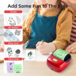 ORGSTA Impressora de adesivos, mini criador de adesivos portátil ultratransparente de 300 DPI com função de impressão de banner, impressora térmica sem tinta para diário, presentes DIY, notas de - Imagem 3