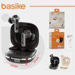 Basike F1 Fone de Ouvido Sem Fio, Bluetooth 5.4 Com ANC-Cancelamento De Ruído Ativo, ENC-Cancelamento de Ruído em Chamadas, 40Horas de Reprodução, Ajuste Confortável, Baixa Latência (Branco) - Imagem 8