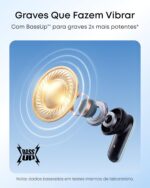 soundcore P30i da Anker, Fone de Ouvido Bluetooth 5.4 com Cancelamento de Ruído Adaptativo, Graves Poderosos, 45H de Reprodução, Estojo 2-em-1 com Suporte para Celular, IP54, Fone sem fio TWS, Azul - Imagem 3