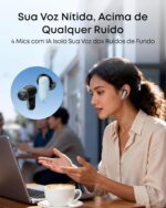 soundcore P30i da Anker, Fone de Ouvido Bluetooth 5.4 com Cancelamento de Ruído Adaptativo, Graves Poderosos, 45H de Reprodução, Estojo 2-em-1 com Suporte para Celular, IP54, Fone sem fio TWS, Azul - Imagem 5