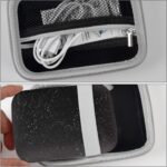 Capa compatível com impressora HP Sprocket portátil 2x3/Select 2.3x3.4/2ª edição, suporte organizador de viagem serve para papel fotográfico Zink, cabo USB e mais acessórios - preta (apenas caixa) - Imagem 4