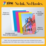 KODAK Impressora fotográfica colorida instantânea Step com Bluetooth/NFC, tecnologia Zink e aplicativo KODAK para iOS e Android (azul) Pacote Go, 2x3 - Imagem 5