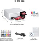 Epson Impressora Supertank Photo ET-8500 sem fio de formato amplo colorido multifuncional com scanner, copiadora, Ethernet e tela sensível ao toque de 4,3 polegadas - Imagem 6
