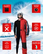 Roupa Térmica Segunda Pele ExtremeThermo Frio Intenso Conjunto Calça+Blusa Tudo Flanelado Aquecimento Máximo - Imagem 5