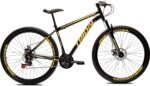 Bicicleta Aro 29 Aço Mountain Bike Tridal com Freio a Disco e Suspensão Dianteira New Suspension - Imagem 2