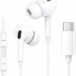 Fone de Ouvido Intra-auricular (in-ear) com Fio Cabo Tipo C com Microfone e Controle de Som – Som de Qualidade, Conexão Direta Tipo C, Compatível com varios celulares