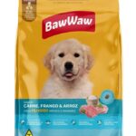 Ração Baw Waw para cães filhotes médios e grandes sabor Carne, Frango e Arroz - 5kg