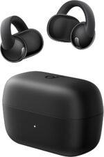 soundcore C50i da Anker, Fone de Ouvido Bluetooth 6.0, Fones de Escuta Aberta, Ultraconforto, Design FlexiClip, Drivers de 12mm Graves Potentes, Chamadas Nítidas IA, 28H de uso, Hi-Res, IP55, Preto
