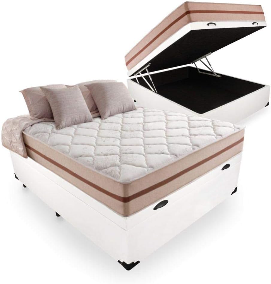 517S9SAWRjL._AC_SL1000_.jpg Cama Box Com Baú Viúva + Colchão De Molas Ensacadas - Anjos - Classic 22x188x128cm - Imagem 1