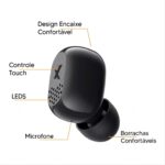 Amvox Fone de Ouvido AHP 01 Intra Auricular Bluetooth TWS - Preto - Imagem 4