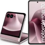 Smartphone Motorola Razr 70 5G - 256GB 24GB (8GB RAM+16GB Ram Boost) Tela dobrável 6,9" Extreme AMOLED 120hz e externa 3,6” Gorilla Glass Victus - Rosa