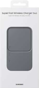CARREGADOR SEM FIO RAPIDO PRETO 15W SAMSUNG DUO PAD - Imagem 7