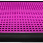 Tapete Higiênico para Cães, Base Preta com Bandeja Removível, 50x40x3cm, Kit com 2 Peças, Disponível em Azul, Rosa ou Vermelho (Rosa)