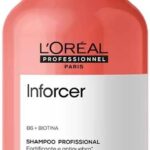 L'Oréal Professionnel Inforcer Shampoo Fortificante Antiqueda por Quebra, Crescimento Saudável Para Cabelos Frágeis e Quebradiços Com Biotina e Vitamina B6, 300ml