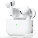 Fones de ouvido Bluetooth 5.3 sem fio, bateria com duração de 40 horas, carregamento USB-C, classificação de resistência à água IPX6, microfone embutido, compatíveis com Android e iOS J201