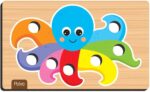 Nig Brinquedos Jogo Educativo Madeira Crescer Pega Pompom - Imagem 4