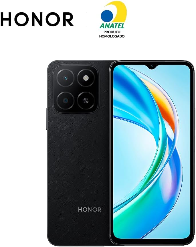51gWeQTlrjL._AC_SL1000_.jpg SMARTPHONE HONOR X5B PLUS BR 8GB RAM TURBO (4 + 4GB) + 256GB, PRETO (CH250PRE) - Imagem 1