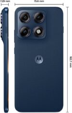 Smartphone Motorola Edge 70 PRO 5G - 256GB 24GB (12GB RAM+12GB Ram Boost), 4 câmeras de 50MP, Tela 1.5K extreme AMOLED 144Hz, Bateria 6500 mAh, IP68/IP69 - Azul Escuro | 24GB Total (12GB RAM+12GB Ram Boost), 4 câmeras de 50MP, Tela 1.5K extreme AMOLED 144Hz, Bateria 6500 mAh, IP68/IP69 - Imagem 3
