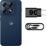 Smartphone Motorola Edge 70 PRO 5G - 256GB 24GB (12GB RAM+12GB Ram Boost), 4 câmeras de 50MP, Tela 1.5K extreme AMOLED 144Hz, Bateria 6500 mAh, IP68/IP69 - Azul Escuro | 24GB Total (12GB RAM+12GB Ram Boost), 4 câmeras de 50MP, Tela 1.5K extreme AMOLED 144Hz, Bateria 6500 mAh, IP68/IP69 - Imagem 6