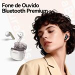 Fone de Ouvido Bluetooth 5.4 AURAFIT, headphone Verdadeiramente Sem Fio, | Até 40 Horas de Bateria, Ultraleves e com Design Ergonômico,preto - Imagem 4