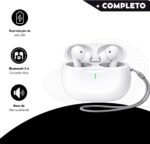 Fone de Ouvido Bluetooth 5.4 Sem Fio Intra Auricular com Microfone, Redução de Ruído, Controle Touch, Resistente à Água, Estojo Carregador USB-C, até 16h, Compatível com Todo Celular e Notebook - Imagem 5