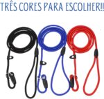 Guia Unificada para Pets em Nylon Reforçado 137cm com Alça de Mão Resistente e Segura para Passeios (Azul) - Imagem 6