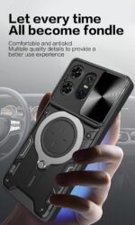 Capa para Motorola Moto Edge 50 Pro Capinha à prova de choque - com protetor de tela, suporte para anel - Imagem 7