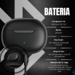 Fone de Ouvido Bluetooth 5.4 TWS Com Cancelamento de Ruído, IPX4 à Prova d’Água e Microfone – Ideal para Treino, Corrida e Trabalho (iOS/Android) - Imagem 4