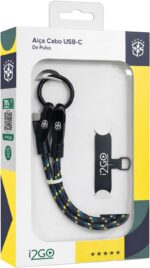 Alça Cabo USB-C de Pulso i2GO CBF 30cm Compatibilidade Universal - Imagem 6