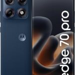 Smartphone Motorola Edge 70 PRO 5G - 256GB 24GB (12GB RAM+12GB Ram Boost), 4 câmeras de 50MP, Tela 1.5K extreme AMOLED 144Hz, Bateria 6500 mAh, IP68/IP69 - Azul Escuro | 24GB Total (12GB RAM+12GB Ram Boost), 4 câmeras de 50MP, Tela 1.5K extreme AMOLED 144Hz, Bateria 6500 mAh, IP68/IP69