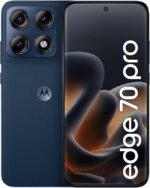 Smartphone Motorola Edge 70 PRO 5G - 256GB 24GB (12GB RAM+12GB Ram Boost), 4 câmeras de 50MP, Tela 1.5K extreme AMOLED 144Hz, Bateria 6500 mAh, IP68/IP69 - Azul Escuro | 24GB Total (12GB RAM+12GB Ram Boost), 4 câmeras de 50MP, Tela 1.5K extreme AMOLED 144Hz, Bateria 6500 mAh, IP68/IP69