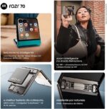 Smartphone Motorola Razr 70 5G - 256GB 24GB (8GB RAM+16GB Ram Boost) Tela dobrável 6,9" Extreme AMOLED 120hz e externa 3,6” Gorilla Glass Victus - Rosa - Imagem 7