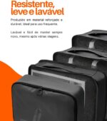 Kit Organizador de Mala de Viagem com 7 Peças, Bolsas para Roupas, Sapatos e Acessórios – Organização Inteligente, Economia de Espaço e Separação de Itens Limpos e Sujos (Rosa) - Imagem 6
