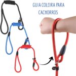 Guia Unificada para Pets em Nylon Reforçado 137cm com Alça de Mão Resistente e Segura para Passeios (Azul) - Imagem 7