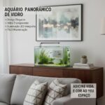 Aquário retangular transparente – Aquário compacto para peixes betta e pequenos peixes de água doce, adequado para residências, escritórios e decoração ambiental - Imagem 4