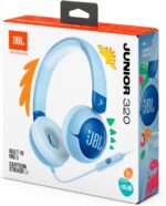 JBL Fones de ouvido auriculares Junior 320 com fio, azul - Imagem 8