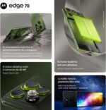 Smartphone Motorola Edge 70 5G - 512GB 24GB (12GB RAM + 12GB RAM Boost), Ultrafino, 3 cameras 50MP, Tela 1.5K extreme Amoled 120hz - Gadget Gray - Imagem 9