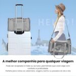Bolsa de Transporte para Pets, Tamanho Médio 40x25x25cm, para Cães e Gatos até 8kg, Dobrável, Ventilada, Impermeável - Imagem 9