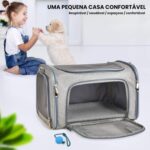 Bolsa de Transporte para Pets, Tamanho Médio 40x25x25cm, para Cães e Gatos até 8kg, Dobrável, Ventilada, Impermeável - Imagem 7