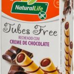 Tubes Free Natural Life - Recheado com Creme de Chocolate - Sem Glúten - 50g