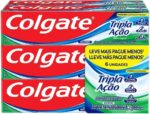Creme Dental Colgate Tripla Ação Menta Original 90g 6 unidades - Imagem 2