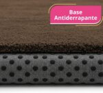 Tapete Felpudo Luxo, 230x200 cm, Base Antiderrapante, Retangular, Macio e Confortável para Sala e Quarto (Marrom) - Imagem 7
